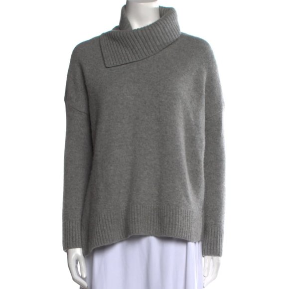 All Saints Sweaters - All Saints Women's Cashmere Turtleneck Sweater Gray 100% Cashmere Size XS